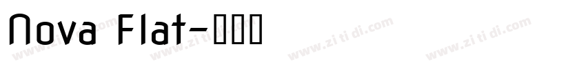 Nova Flat字体转换